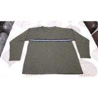 Sweater Harness Escote En V Color Verde Musgo S, usado segunda mano  Argentina