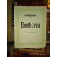 Beethoven: Variationen. Vol I Klavier Piano Peters Partitura segunda mano  Argentina