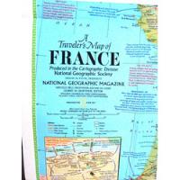 Mapa National Geographic France Francia Europa Paris Eiffel segunda mano  Argentina