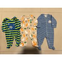 Pijama Bebe Polar Osito 0-3 Meses Pack X 3 Carters Baby Cott, usado segunda mano  Argentina