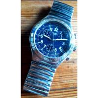 Reloj Swatch Iron Big 1996 Azul Chrono Crono segunda mano  Argentina