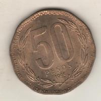 Chile Moneda De 50 Pesos Año 1995 - Km 219.2 segunda mano  Argentina