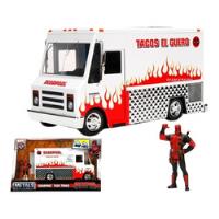 Deadpool Taco Truck 1:24 Con Figura Die Cast Jada Scarlet, usado segunda mano  Argentina