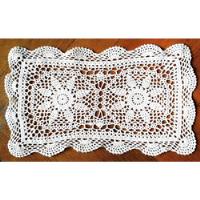 Usado, Antigua Carpeta Mantelito - Hilo Al Crochet - 40 X 23 Cm segunda mano  Argentina