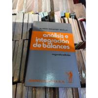 Análisis E Integración De Balances - A. Nicolau - Hispanoeu segunda mano  Argentina
