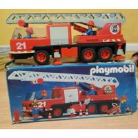 Playmobil Camion Bomberos 1981 Con Caja Original Y 5 Muñecos segunda mano  Argentina