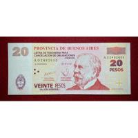 Billete Bono 20 Pesos Patacon 2001 Serie A Col 220 Con Ovi  segunda mano  Argentina