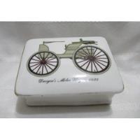 Alhajero Caja Porcelana Diseño Auto Antiguo Motor Wagon 1895 segunda mano  Argentina