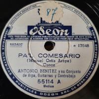 Pasta Antonio Benitez Y Conj Arpa Guitarras Odeon C451 segunda mano  Argentina