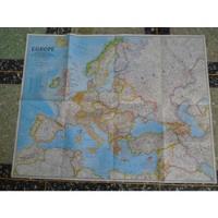 Europe - Mapa National Geographic - 1992 - 56 X 72 Cm., usado segunda mano  Argentina