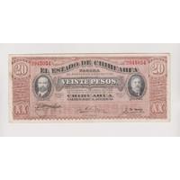 Billete Mexico Chihuahua 20 $ Año 1915 Excelente + segunda mano  Argentina