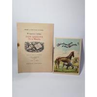 Antiguos Libros Don Quijote De La Mancha X 2 Raros Mag 56069, usado segunda mano  Argentina