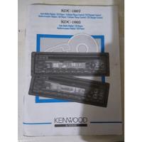 Manual Del Usuario Auto Radio Digital Kendwood Kdc 1005/07, usado segunda mano  Argentina