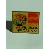 Prendedor Pin Coca Cola Copa America Uruguay 1995 Torito segunda mano  Argentina