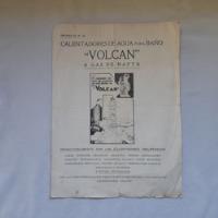 Antiguo Catalogo Folleto Calefon Volcan Calentadores De Agua segunda mano  Argentina
