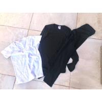 Lote Camiseta Calza Y Remera (1w) Negra Y Blanca Talle 1 segunda mano  Argentina