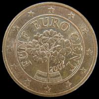 Austria, 5 Euro Cents, 2002. Casi Sin Circular segunda mano  Argentina