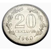 Usado, Moneda Argentina 1960 20 Centavos C/ Punto segunda mano  Argentina