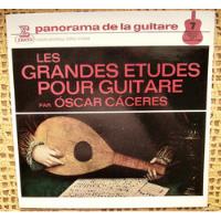 Oscar Caceres / Les Grandes Etudes Pour Guitare - Lp Francia segunda mano  Argentina
