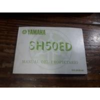 Usado, Yamaha Sh50ed Manual Del Propietario segunda mano  Argentina