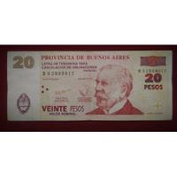 Billete Bono 20 Pesos Patacon Argentina 2002 Col 221 Con Ovi segunda mano  Argentina