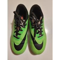 Botines Nike Hypervenom Verdes Con Tapones  21.5 Cm  Usado, usado segunda mano  Argentina