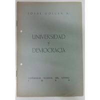 Universidad Y Democracia Josue Gollan H.  segunda mano  Argentina