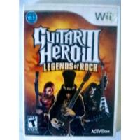 Guitar Hero 3 Legends Of Rock - Wii Comp. Con Caja Y Manual segunda mano  Munro