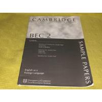Cambridge Bec 2 Sample Papers - Cambridge segunda mano  Argentina