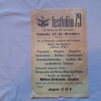 Antiguo Afiche Festiniño 79. Payasos Magos Titanes segunda mano  Argentina