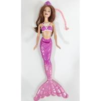 Usado, Barbie Sirena Fucsia Original - 35 Cm segunda mano  Argentina