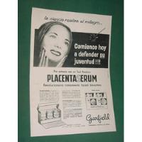 Publicidad Garfield Placenta Serum Tratam. Facial Bioactivo segunda mano  Argentina