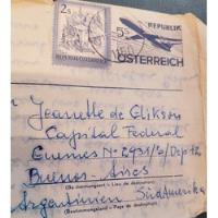 Estampilla Austria 1976 Carta Postal A Buenos Aires Glickson segunda mano  Argentina