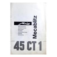 Manual De Usuario Fotómetro Metz : Mecablitz 45 Ct1 segunda mano  Argentina