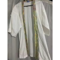 Kimono Blanco Con Ribete En Colores Ver Medidas segunda mano  Argentina