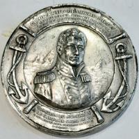 Medalla Placa Almirante Guillermo Brown Fragata Hercules 7cm segunda mano  Argentina