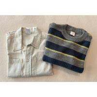 Lote Ropa Niño T 4, Mimo Camisa De Jean Vintage + Sweter, usado segunda mano  Argentina