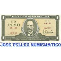 Billete 1 Peso Cuba Año 1981 Aunc Palermo segunda mano  Argentina