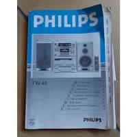 Manual De Equipo Minicomponente Philips Fw 40 segunda mano  Argentina