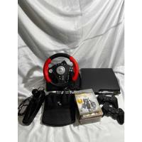 Playstation 3 Slim 160gb + 2 Joysticks + 9 Juegos + Volante, usado segunda mano  Leandro N. Alem