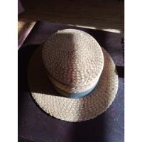 Sombrero Antiguo De Paja Panama Rigido Ala 6.5 Decada 1940 segunda mano  Argentina