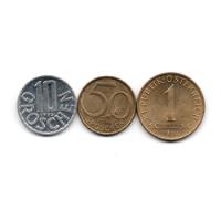 Austria Lote 3 Monedas 10, 50 Groschen Y 1 Schilling Dec '90 segunda mano  Argentina