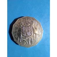 Moneda Australia 50 Cents Año 1973 Elizabeth Ii segunda mano  Argentina