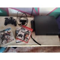 Playstation 3 Slim Negra/ Con Juegos Incluidos  segunda mano  Buenos aires
