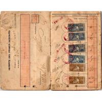 Antigua Libreta De Caja De Ahorro Postal Con 60 Estampillas, usado segunda mano  Argentina