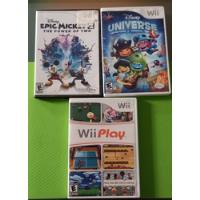 Pack De Juegos Wii U. Disney Universe, Epic Mickey 2 Y Wii P segunda mano  Palermo