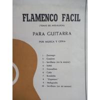 Flamenco Facil Temas De Andalucia Para Guitarra Velasco segunda mano  Argentina