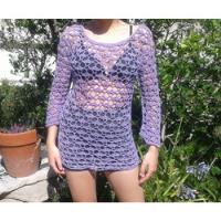 Vestido Tejido Crochet , usado segunda mano  Argentina