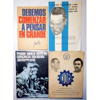 Perón. Cuatro Folletos Discursos Políticos 1969/74 Peronismo segunda mano  Argentina