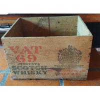 Antiguo Cajón De Whisky Vat 69, usado segunda mano  Argentina